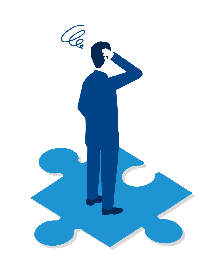 人材確保に悩んでいるイラスト