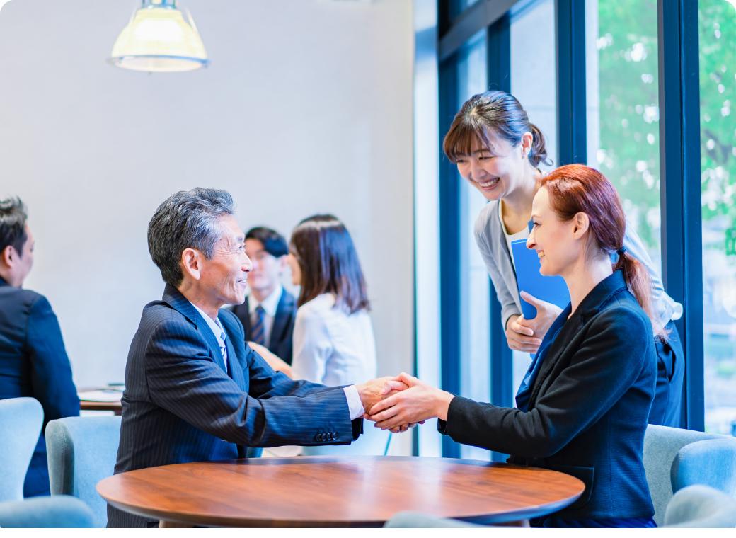 お仕事を紹介している写真